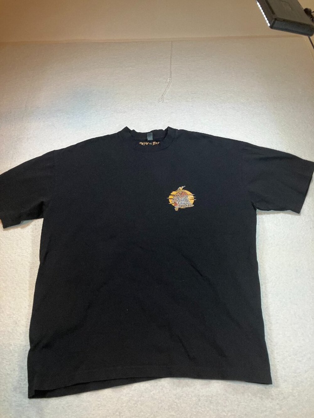 Defy the Rule Made in the USA Graphic Black T-Shirt Mens XL